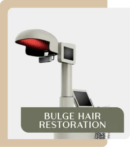 <p>O Bulge Hair Restoration é uma plataforma focada em diagnosticar e tratar problemas capilares, que oferece uma ampla gama de procedimentos, como:  Eletroderme: A Eletroderme une o microagulhamento,<br />
com depósito de medicamentos e ondas de radiofrequência no couro cabeludo que estimulam o crescimento e fortalecimento dos fios. Também pode ser utilizado na face para tratamento de manchas, cicatrizes e flacidez.  Fototerapia Capilar: Utiliza Lasers de Baixa Fluência<br />
e Leds (Fototerapia Capilar) para estimular a oxigenação do couro cabeludo e estimular o crescimento dos fios. É indicado no tratamento<br />
das quedas capilares, fios finos e alopecia.</p>
